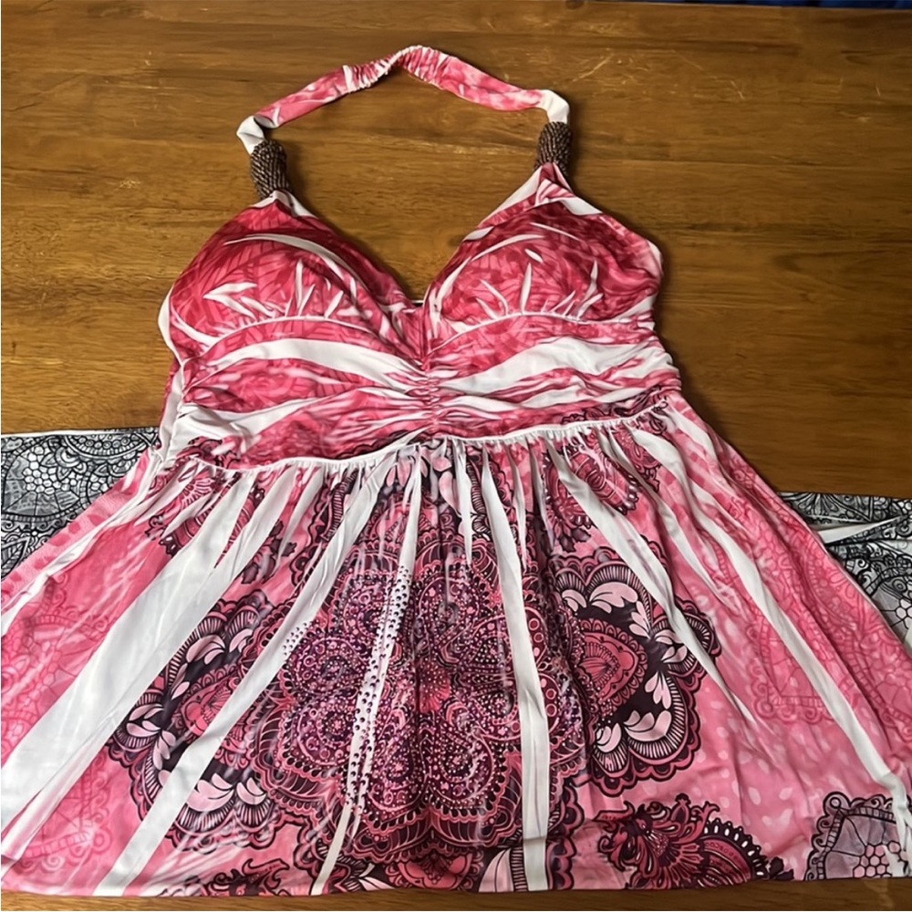 Paisley Print Dress with rouging
